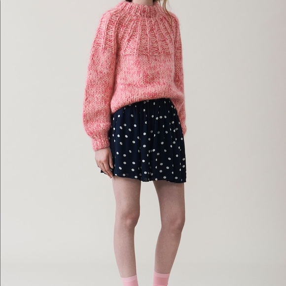 ❌SOLD❌ GANNI Julliard Mohair Tie Back Knit Sweater Medium - Picture 4 of 8